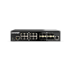 QNAP QSW-M3216R-8S8T QSW-M3216R-8S8T, Gestionado, L2/L3, 10G Ethernet (100/1000/10000), Montaje en rack, 1U