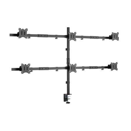 Equip 650160 Soporte articulado de sobremesa para 6 monitores de 17"-32, Pinza/Atornillado, 42 kg, 43,2 cm (17"), 81,3 cm