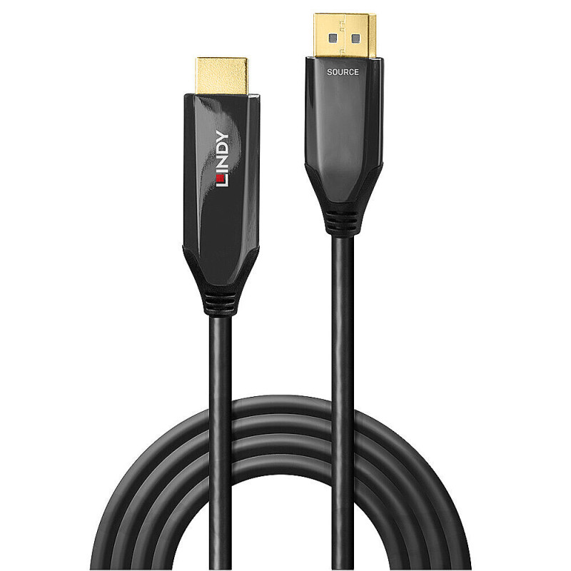 Lindy 40930 40930, 1 m, DisplayPort, HDMI, Macho, Macho, Derecho