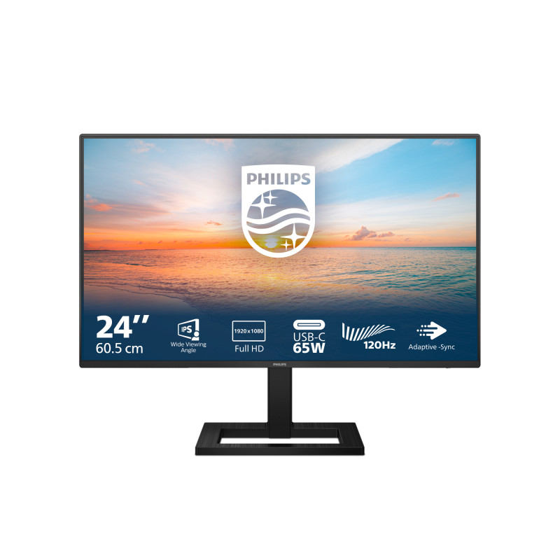 Philips 24E1N1300AE/00 1000 series 24E1N1300AE/00, 60,5 cm (23.8"), 1920 x 1080 Pixeles, Full HD, LCD, 4 ms, Negro