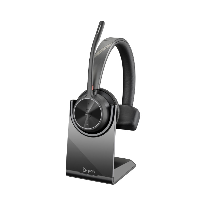 HP Poly 77Y97AA Auriculares Poly Voyager 4310-M USB-C con certificación para Microsoft Teams + llave BT700 + soporte de carga,