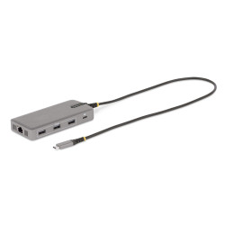 StarTech.com 117B-USBC-MULTIPORT Adaptador Multipuertos USB-C para 3 Monitores - 4K 60Hz Doble + HDMI y DisplayPort 4K 30Hz -