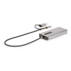 StarTech.com 167B-USBC-MULTIPORT Adaptador Multipuertos USB-C - HDMI Doble (4K30Hz/1080p60Hz) - Hub Ladrón 3x USB-A - Mini 2