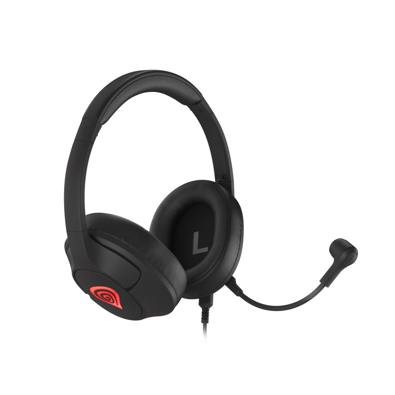 GENESIS NSG-1791 Radon 800, Alámbrico, Juego, 20 - 20000 Hz, 178,9 g, Auriculares, Negro