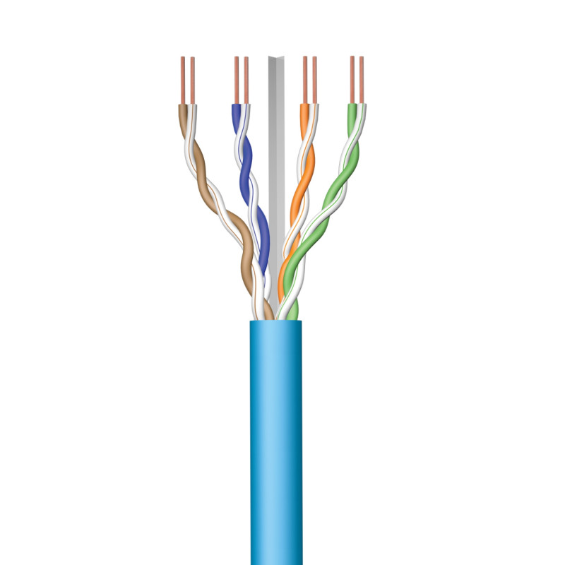Ewent IM1223 IM1223, 100 m, Cat6a, U/UTP (UTP), Azul