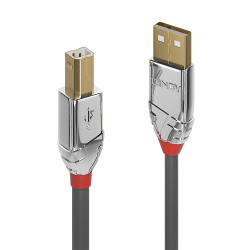 Lindy 36640 36640, 0,5 m, USB A, USB B, USB 2.0, 0,48 Gbit/s, Gris