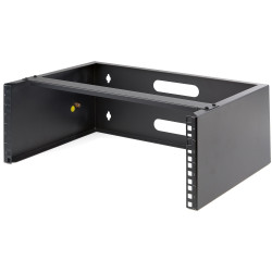 StarTech.com WALLMOUNT4 WALLMOUNT4, Bastidor de pared, 4U, 20 kg, Gestión de cables, 5 kg, Negro
