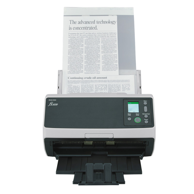 Ricoh PA03810-B001 fi-8190, 216 x 355,6 mm, 600 x 600 DPI, 90 ppm, Escala de grises, Monocromo, Alimentador automático de