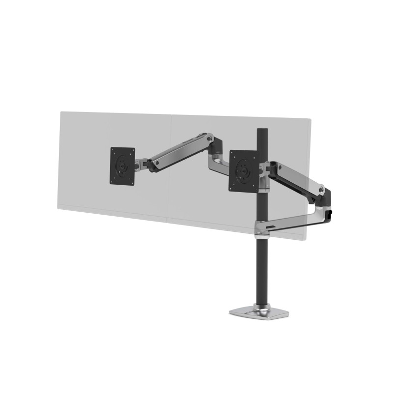 Ergotron 45-549-026 LX Series LX Dual Stacking Arm Tall Pole, Abrazadera, 20 kg, 101,6 cm (40"), 100 x 100 mm, Ajustes de