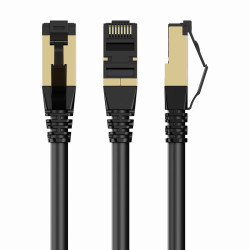 Gembird PP8-LSZHCU-BK-1.5M PP8-LSZHCU-BK-1.5M, 1,5 m, Cat8, S/FTP (S-STP), RJ-45, RJ-45, Negro