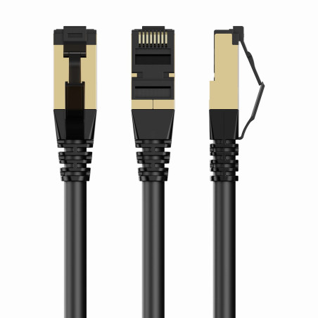 Gembird PP8-LSZHCU-BK-1.5M PP8-LSZHCU-BK-1.5M, 1,5 m, Cat8, S/FTP (S-STP), RJ-45, RJ-45, Negro