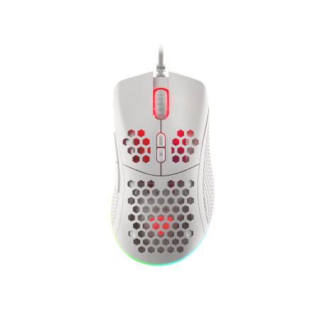 GENESIS NMG-1840 Krypton 555, mano derecha, Óptico, USB tipo A, 8000 DPI, 8000 pps, Blanco