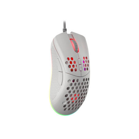 GENESIS NMG-1840 Krypton 555, mano derecha, Óptico, USB tipo A, 8000 DPI, 8000 pps, Blanco