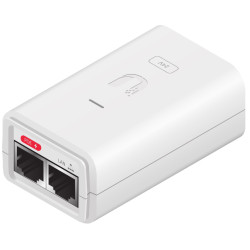 Ubiquiti POE-24-7W-G-WH POE-24-7W-G-WH, Gigabit Ethernet, 1000 Mbit/s, Blanco, 24 V, 100 - 240 V, 50/60 Hz