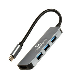 Gembird A-CM-COMBO2-01 A-CM-COMBO2-01, USB 3.2 Gen 1 (3.1 Gen 1) Type-C, Gris, HDMI, USB 3.2 Gen 1 (3.1 Gen 1) Type-A, USB 3.2