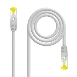 Nanocable 10.20.1900-L30 Cable Red Latiguillo RJ45 LSZH CAT.6A SFTP AWG26, Gris, 30 cm, 0,3 m, Cat6a, SF/UTP (S-FTP), RJ-45,