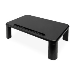 Digitus DA-90458 Elevación ergonómica del monitor, Soporte para ordenador portátil, Negro, 10 kg, 280 mm, 400 mm, 145 mm