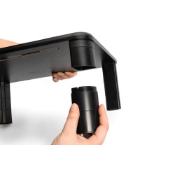 Digitus DA-90458 Elevación ergonómica del monitor, Soporte para ordenador portátil, Negro, 10 kg, 280 mm, 400 mm, 145 mm 2