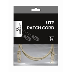 Gembird PP12-1M espinal CAT5e UTP Patch , gris , 1 m, 1 m, Cat5e, RJ-45, RJ-45, Beige 2
