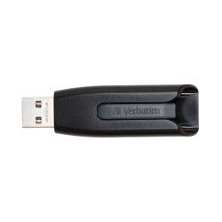 Verbatim 49189 V3 - Unidad USB 3.0 128 GB - Negro, 128 GB, USB tipo A, 3.2 Gen 1 (3.1 Gen 1), 80 MB/s, Deslizar, Negro