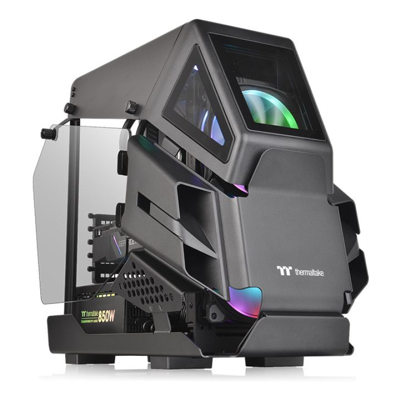 Thermaltake CA-1R4-00S1WN-00 AH T200, Micro Torre, PC, Negro, micro ATX, Mini-ITX, SPCC, 15 cm