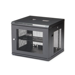 StarTech.com RK920WALM Armario Rack de Pared para Servidores 9U 19"4 Columnas y Estante 1U - Rack de Servidores de Montaje en