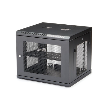StarTech.com RK920WALM Armario Rack de Pared para Servidores 9U 19"4 Columnas y Estante 1U - Rack de Servidores de Montaje en