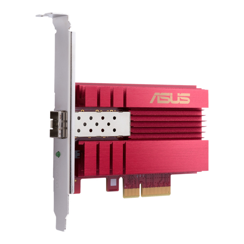 ASUS 90IG0490-MO0R00 XG-C100F, Interno, Alámbrico, PCI Express, Fibra, 10000 Mbit/s, Rojo