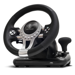 Spirit of Gamer SOG-RWP2 Race Wheel Pro 2, Volante + Pedales, PC, PlayStation 4, Playstation 3, Xbox One, Digital, 180°,