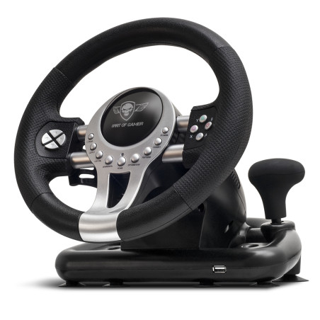 Spirit of Gamer SOG-RWP2 Race Wheel Pro 2, Volante + Pedales, PC, PlayStation 4, Playstation 3, Xbox One, Digital, 180°,