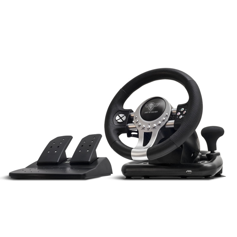 Spirit of Gamer SOG-RWP2 Race Wheel Pro 2, Volante + Pedales, PC, PlayStation 4, Playstation 3, Xbox One, Digital, 180°,