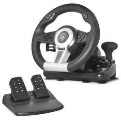 Spirit of Gamer SOG-RWP Race Wheel Pro, Volante + Pedales, PC, Playstation 2, Playstation 3, Botón modo, Botón Seleccionar,