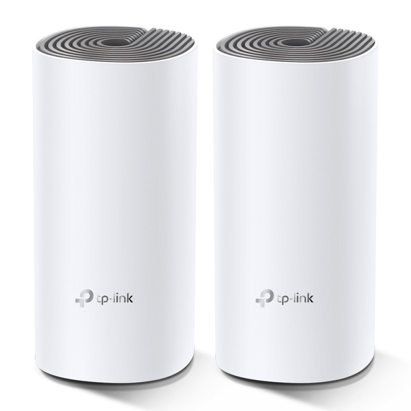 TP-Link DECO E4(2-PACK) Deco E4 (2-pack), Blanco, Gris, Interno, Sistema de malla, LAN, WLAN, Doble banda (2,4 GHz / 5 GHz),