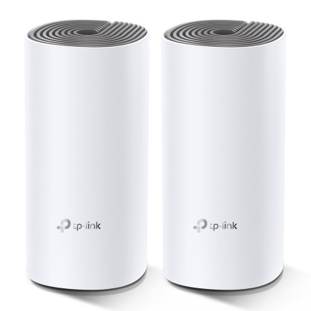TP-Link DECO E4(2-PACK) Deco E4 (2-pack), Blanco, Gris, Interno, Sistema de malla, LAN, WLAN, Doble banda (2,4 GHz / 5 GHz),
