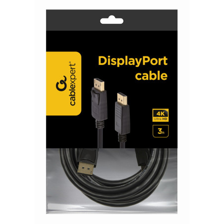 Gembird CC-DP2-10 CC-DP2-10, 3 m, DisplayPort, DisplayPort, Macho, Macho, Negro