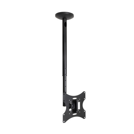 TooQ LPCE2301TSLI-B Soporte de Techo para pantallas 23”-42”, Negro, 75 x 75 mm, 200 x 200 mm, -20 - 20°, -90 - 90°,