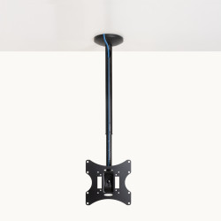 TooQ LPCE2301TSLI-B Soporte de Techo para pantallas 23”-42”, Negro, 75 x 75 mm, 200 x 200 mm, -20 - 20°, -90 - 90°, 2