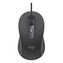 Logitech 910-007511 Signature Wired M520 for Business, Ambidextro, Óptico, USB Tipo C, 4000 DPI, Grafito
