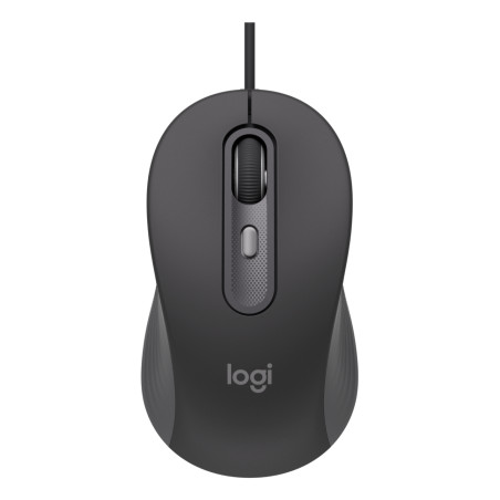 Logitech 910-007511 Signature Wired M520 for Business, Ambidextro, Óptico, USB Tipo C, 4000 DPI, Grafito