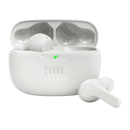 JBL JBLWBEAMWHT Wave Beam, True Wireless Stereo (TWS), Llamadas/Música/Deporte/Uso diario, 20 - 20000 Hz, 8,8 g, Auriculares,