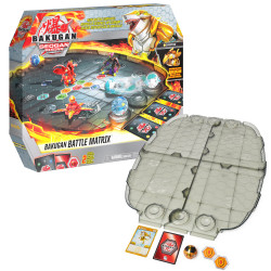 Spin Master 6060362 Bakugan Battle Matrix, tablero deluxe con un Sharktar dorado exclusivo, para niños a partir de 6 años,