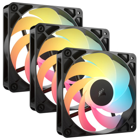 Corsair CO-9050196-WW RS120-R ARGB, Ventilador, 12 cm, 420 RPM, 2100 RPM, Negro