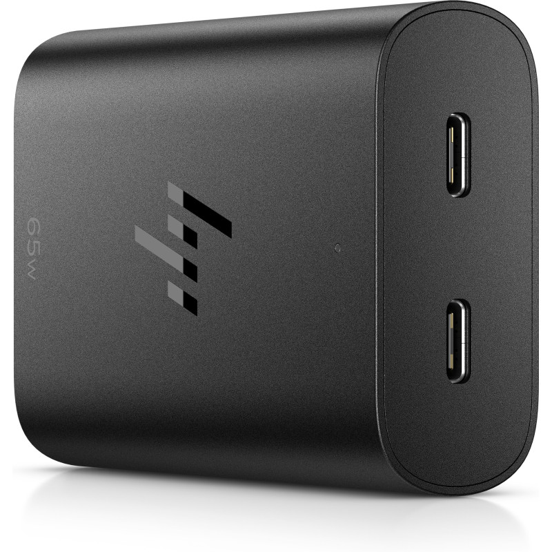 HP 600Q7AA#ABB Cargador para portátil de con USB-C GaN de 65 W, Portátil, Interior, 65 W, 5,9,12,15,20 V, 65 W, Hogar