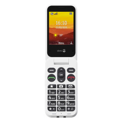 Doro 8757 Leva L20, Concha, SIM única, 7,11 cm (2.8"), 2 MP, 1150 mAh, Rojo, Blanco