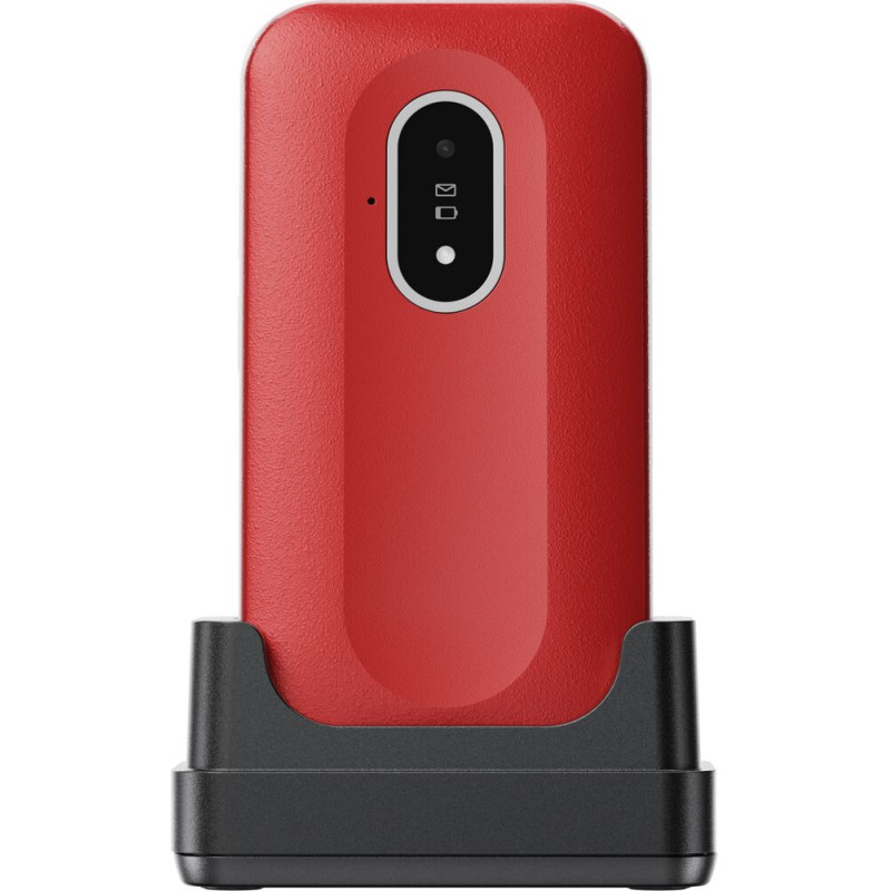 Doro 8757 Leva L20, Concha, SIM única, 7,11 cm (2.8"), 2 MP, 1150 mAh, Rojo, Blanco
