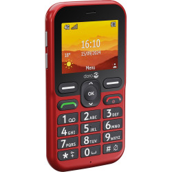 Doro 8754 Leva L10, Barra, SIM única, 6,1 cm (2.4"), 2 MP, 1150 mAh, Rojo 2