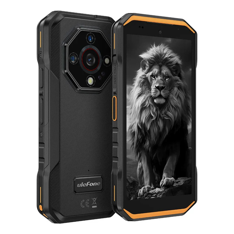 Ulefone 6975326669764 Armor X32 PRO, 14,3 cm (5.65"), 8 GB, 256 GB, 64 MP, Android 14, Negro, Naranja