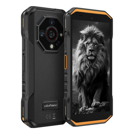 Ulefone 6975326669764 Armor X32 PRO, 14,3 cm (5.65"), 8 GB, 256 GB, 64 MP, Android 14, Negro, Naranja