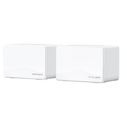 Mercusys HALO H25BE(2-PACK) Halo H25BE, Blanco, Interno, Sistema de malla, 650 m², Doble banda (2,4 GHz / 5 GHz), Wi-Fi 7