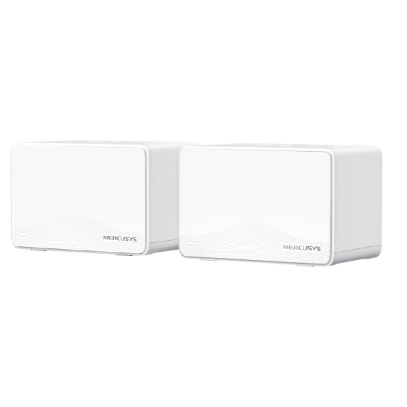 Mercusys HALO H25BE(2-PACK) Halo H25BE, Blanco, Interno, Sistema de malla, 650 m², Doble banda (2,4 GHz / 5 GHz), Wi-Fi 7